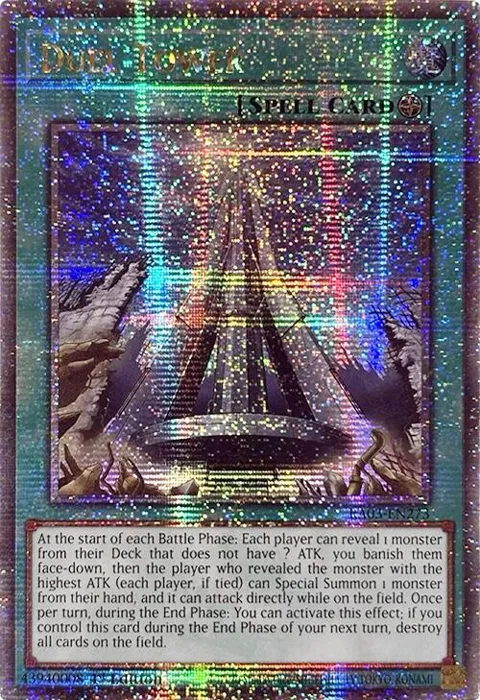Duel Tower Quarter Century Secret Rare RA03-EN273 Yu-Gi-Oh card from Quarter Century Bonanza