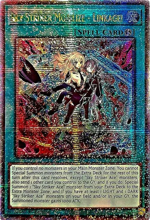 Sky Striker Mobilize - Linkage! Quarter Century Secret Rare RA03-EN274 Yu-Gi-Oh card from Quarter Century Bonanza