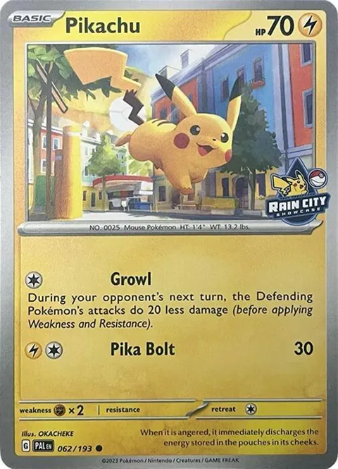 Pikachu Rain City Showcase #062/193 Pokémon card from Miscellaneous Cards & Products