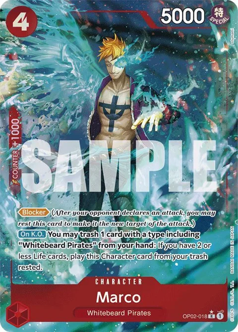 Marco Full Art OP02-018 One Piece card from Premium Booster -The Best-