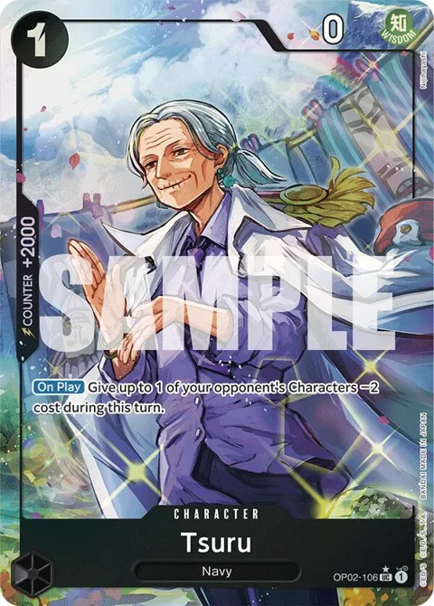 Tsuru Full Art OP02-106 One Piece card from Premium Booster -The Best-