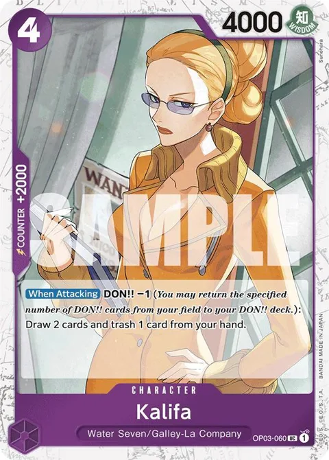Kalifa Jolly Roger Foil OP03-060 One Piece card from Premium Booster -The Best-