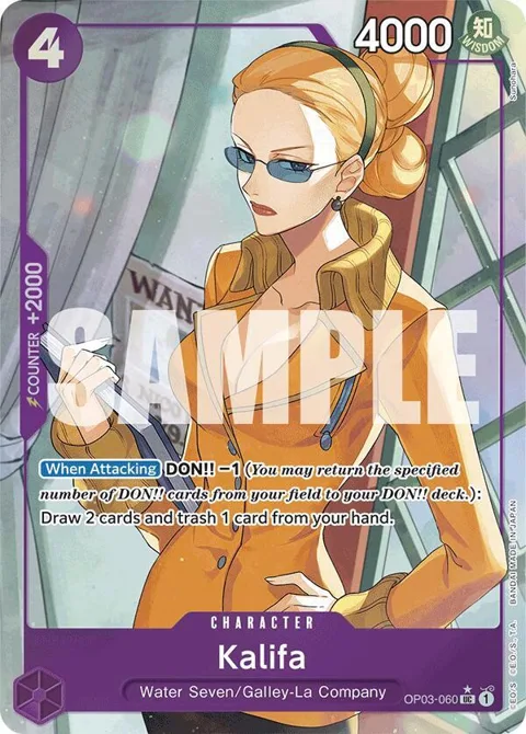 Kalifa Full Art OP03-060 One Piece card from Premium Booster -The Best-