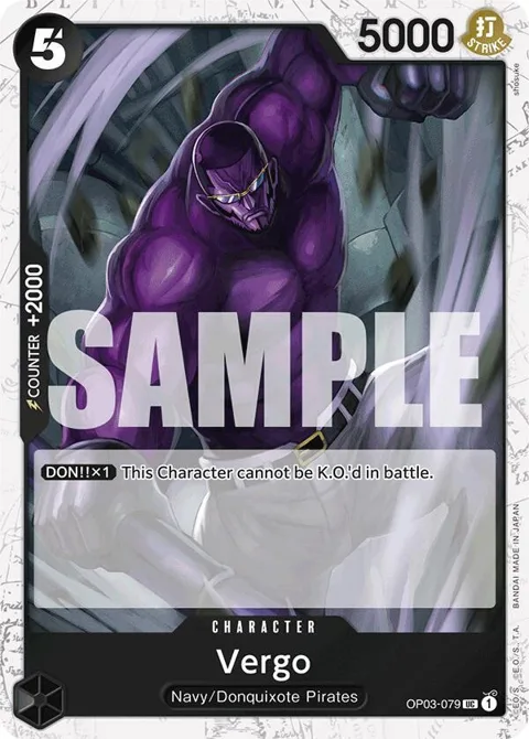 Vergo Jolly Roger Foil OP03-079 One Piece card from Premium Booster -The Best-