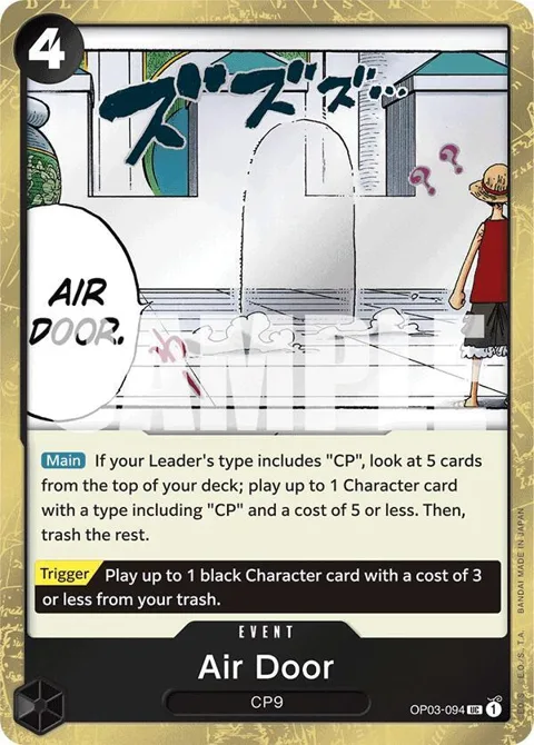 Air Door Jolly Roger Foil OP03-094 One Piece card from Premium Booster -The Best-