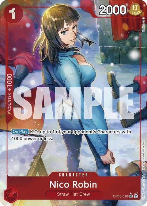Nico Robin Full Art OP05-010 One Piece card from Premium Booster -The Best-
