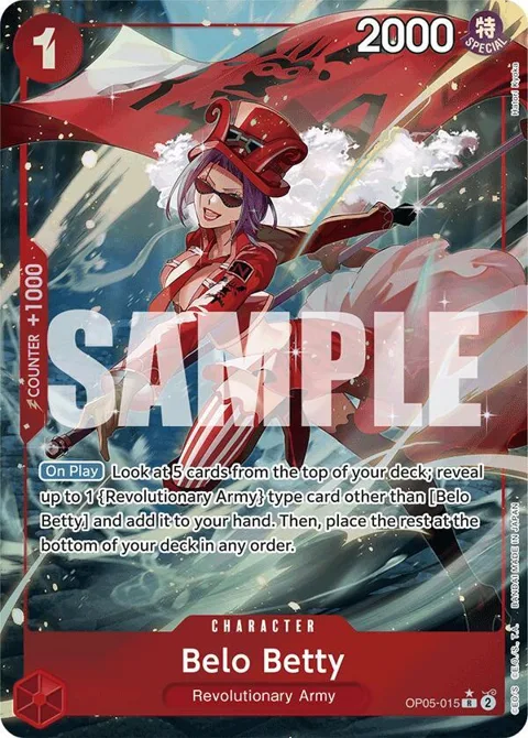 Belo Betty Full Art OP05-015 One Piece card from Premium Booster -The Best-