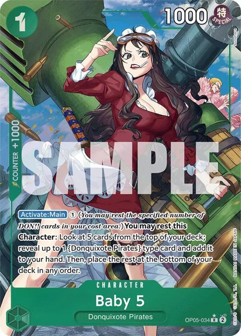 Baby 5 Alt Art OP05-034 PRB01 One Piece card from Premium Booster -The Best-