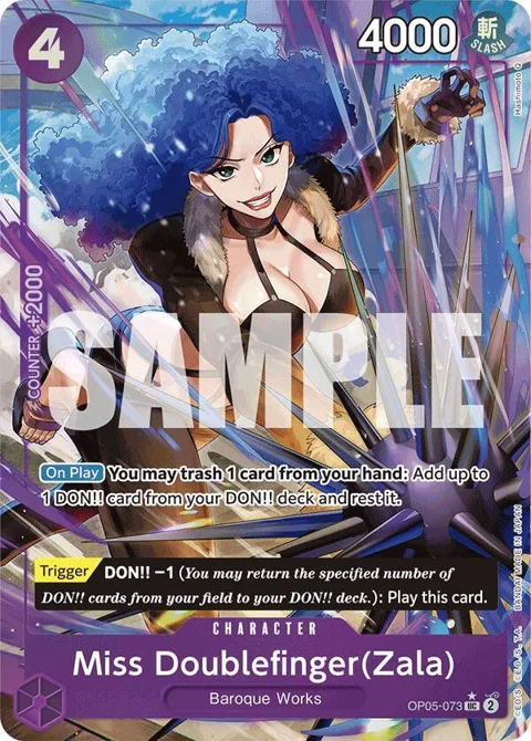Miss Doublefinger Zala Full Art OP05-073 One Piece card from Premium Booster -The Best-