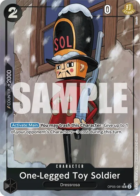 One-Legged Toy Soldier Full Art OP05-081 One Piece card from Premium Booster -The Best-