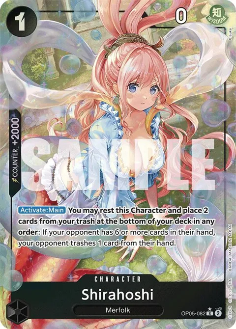 Shirahoshi Alt Art OP05-082 One Piece card from Premium Booster -The Best-