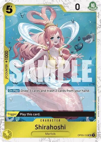 Shirahoshi Jolly Roger Foil OP03-116 One Piece card from Premium Booster -The Best-