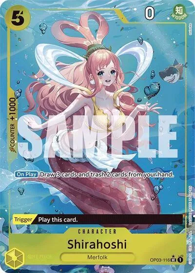 Shirahoshi Full Art OP03-116 One Piece card from Premium Booster -The Best-
