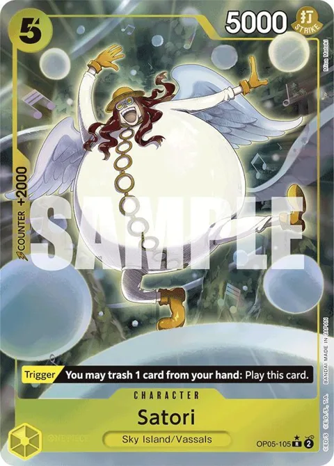 Satori Full Art OP05-105 One Piece card from Premium Booster -The Best-
