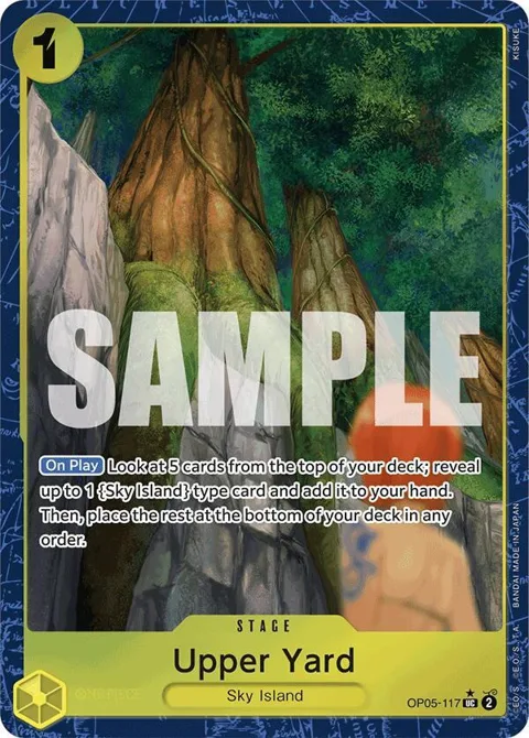 Upper Yard Alt Art OP05-117 One Piece card from Premium Booster -The Best-