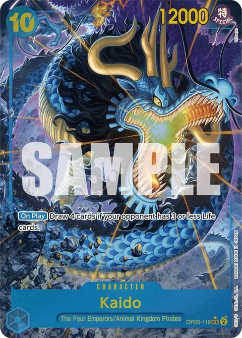 Kaido Alt Art OP05-118 PRB01 One Piece card from Premium Booster -The Best-