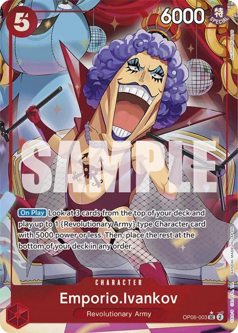 Emporio.Ivankov Full Art OP06-003 One Piece card from Premium Booster -The Best-