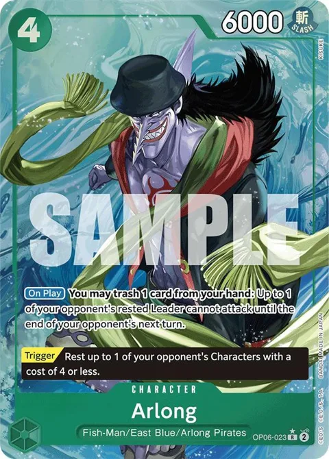 Arlong Alt Art OP06-023 One Piece card from Premium Booster -The Best-