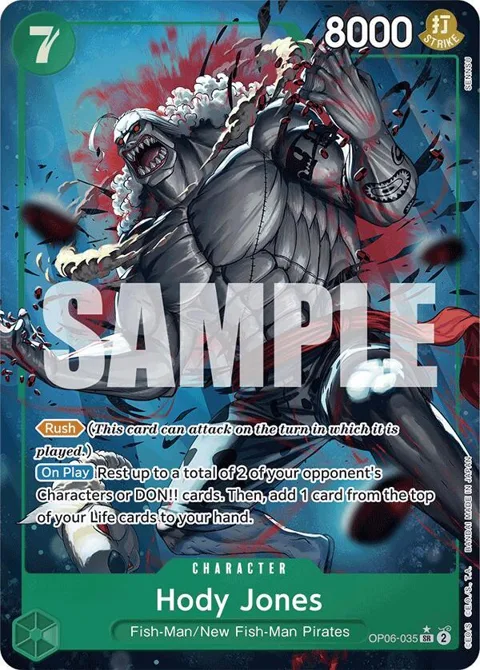 Hody Jones Alt Art OP06-035 PRB01 One Piece card from Premium Booster -The Best-