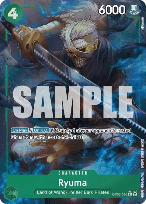 Ryuma Full Art OP06-036 One Piece card from Premium Booster -The Best-