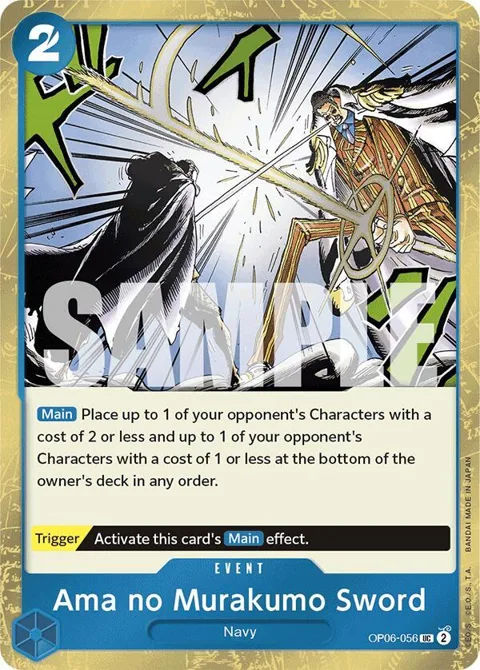 Ama no Murakumo Sword Jolly Roger Foil OP06-056 One Piece card from Premium Booster -The Best-