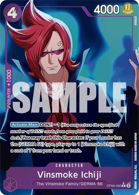 Vinsmoke Ichiji Full Art OP06-060 One Piece card from Premium Booster -The Best-