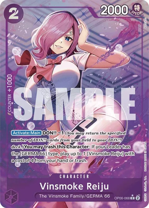 Vinsmoke Reiju Full Art OP06-068 One Piece card from Premium Booster -The Best-