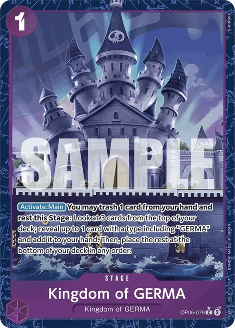 Kingdom of GERMA Alt Art OP06-079 One Piece card from Premium Booster -The Best-