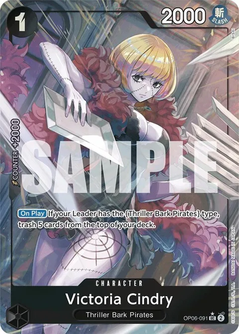 Victoria Cindry Full Art OP06-091 One Piece card from Premium Booster -The Best-