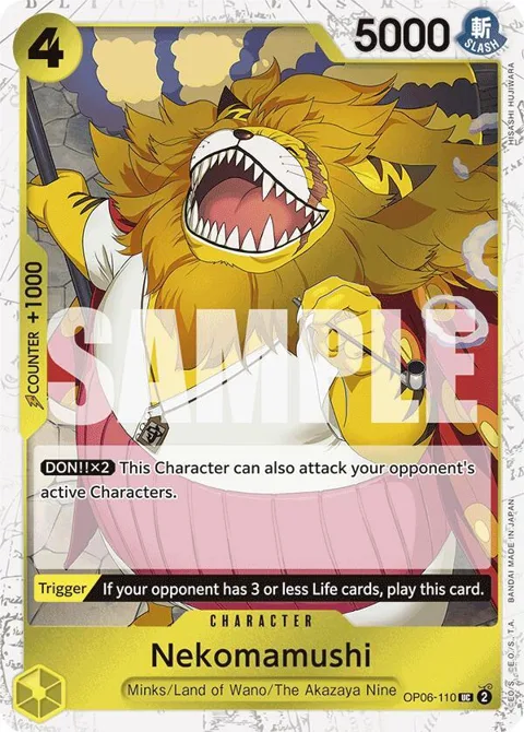 Nekomamushi Jolly Roger Foil OP06-110 One Piece card from Premium Booster -The Best-