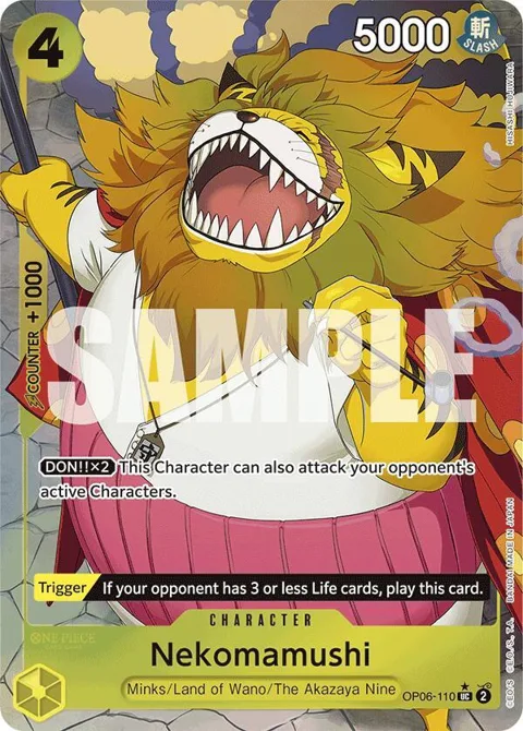 Nekomamushi Full Art OP06-110 One Piece card from Premium Booster -The Best-