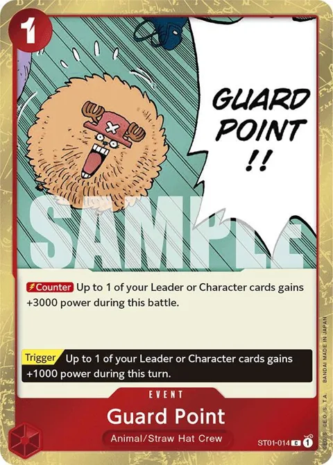 Guard Point Jolly Roger Foil ST01-014 One Piece card from Premium Booster -The Best-