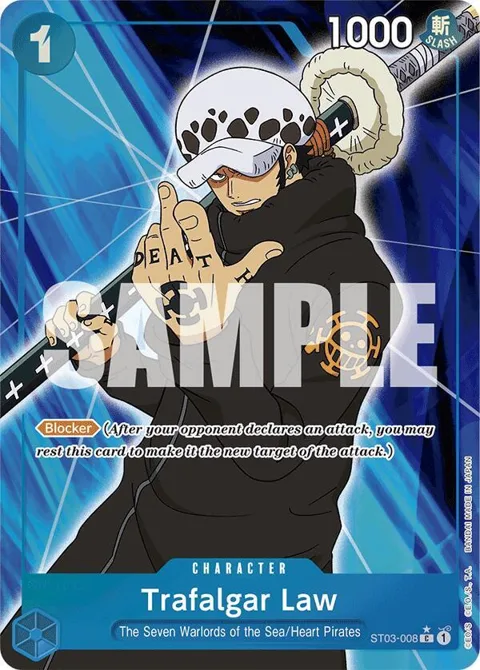 Trafalgar Law Full Art ST03-008 One Piece card from Premium Booster -The Best-