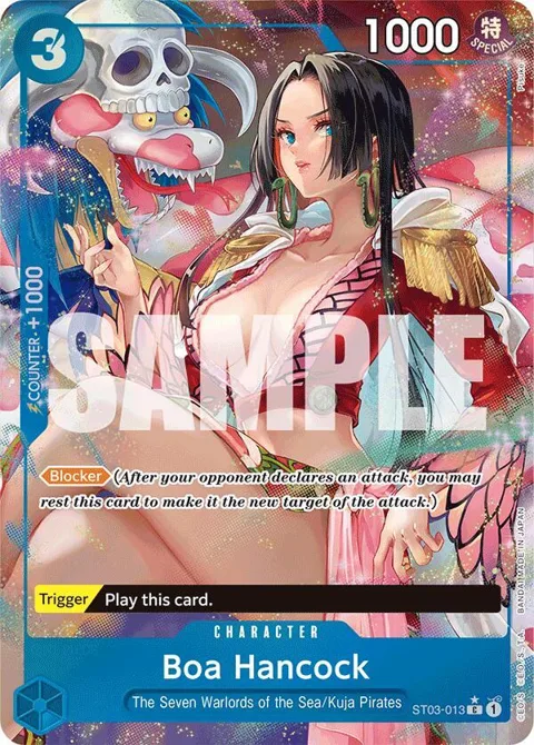 Boa Hancock Alt Art ST03-013 One Piece card from Premium Booster -The Best-
