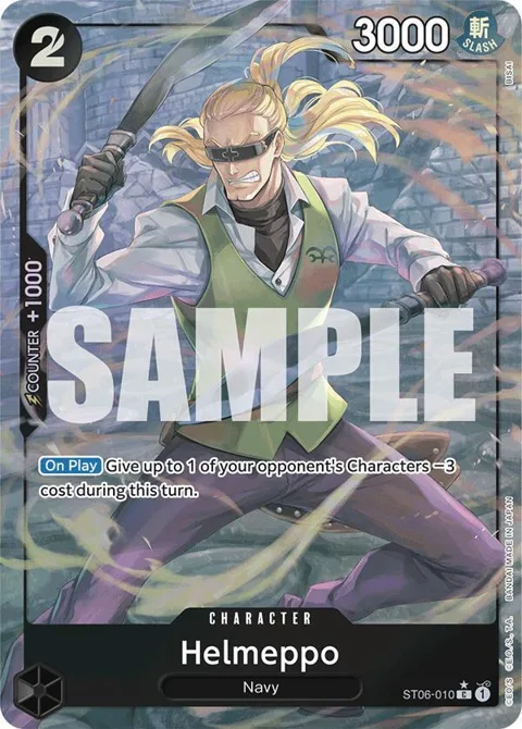 Helmeppo Full Art ST06-010 One Piece card from Premium Booster -The Best-