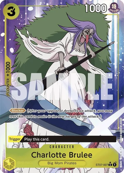 Charlotte Brulee Full Art ST07-007 One Piece card from Premium Booster -The Best-