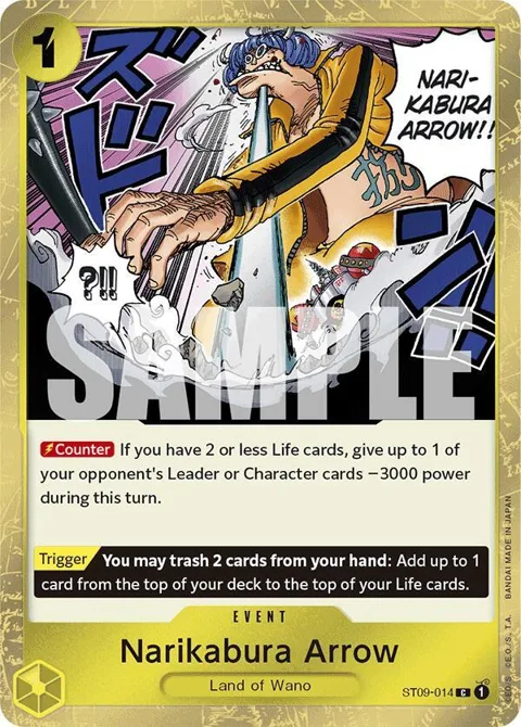 Narikabura Arrow Jolly Roger Foil ST09-014 One Piece card from Premium Booster -The Best-