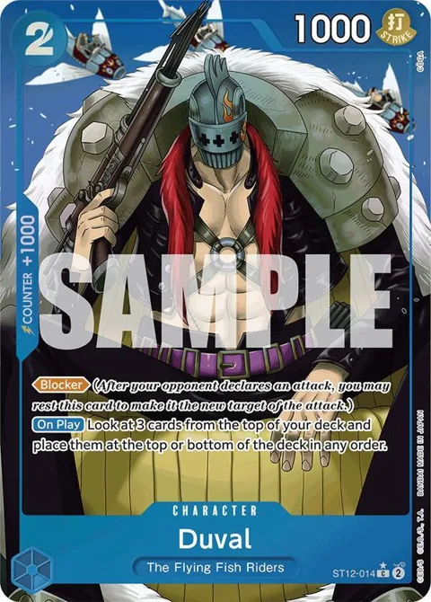 Duval Full Art ST12-014 One Piece card from Premium Booster -The Best-