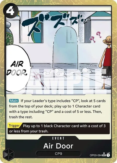 Air Door Textured Foil OP03-094 One Piece card from Premium Booster -The Best-