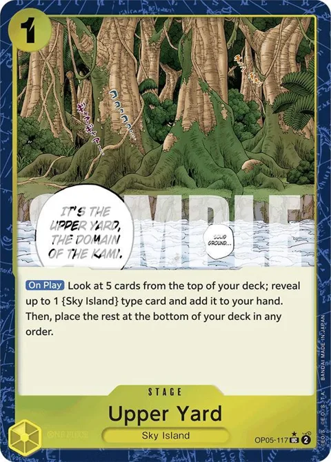Upper Yard Textured Foil OP05-117 One Piece card from Premium Booster -The Best-