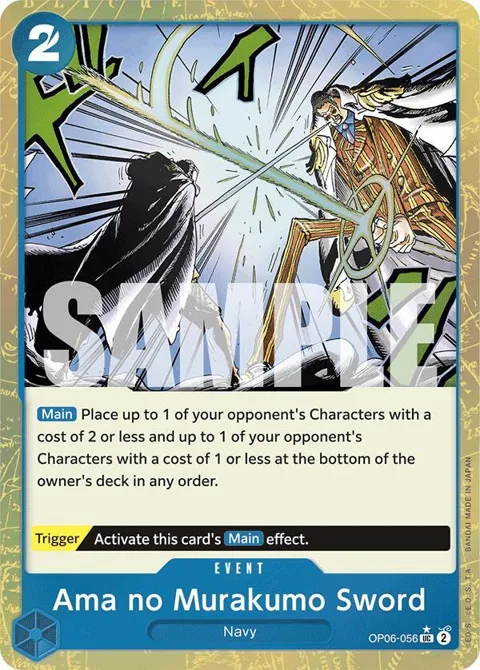 Ama no Murakumo Sword Textured Foil OP06-056 One Piece card from Premium Booster -The Best-