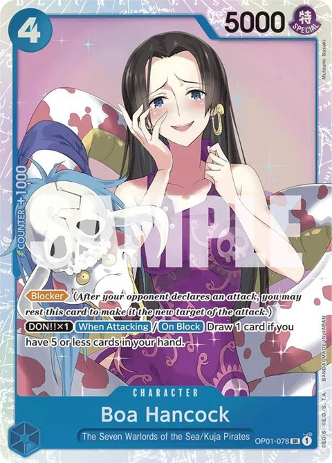 Boa Hancock Reprint OP01-078 One Piece card from Premium Booster -The Best-