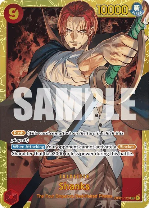 Shanks Reprint OP01-120 One Piece card from Premium Booster -The Best-