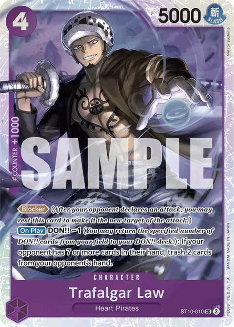 Trafalgar Law Reprint ST10-010 One Piece card from Premium Booster -The Best-