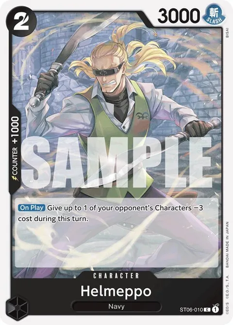 Helmeppo Reprint ST06-010 One Piece card from Premium Booster -The Best-