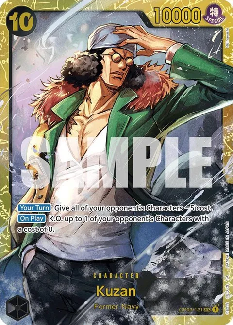 Kuzan Reprint OP02-121 One Piece card from Premium Booster -The Best-