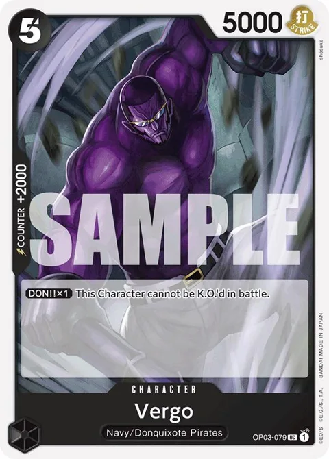 Vergo Reprint OP03-079 One Piece card from Premium Booster -The Best-