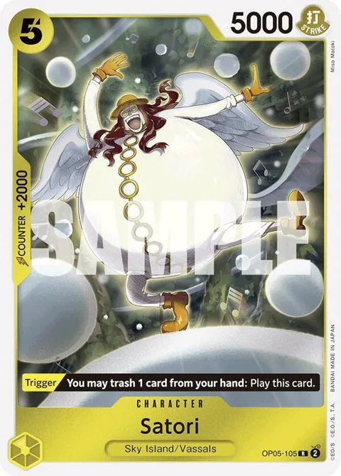 Satori Reprint OP05-105 One Piece card from Premium Booster -The Best-