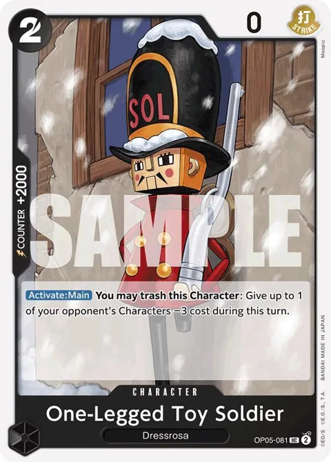 One-Legged Toy Soldier Reprint OP05-081 One Piece card from Premium Booster -The Best-