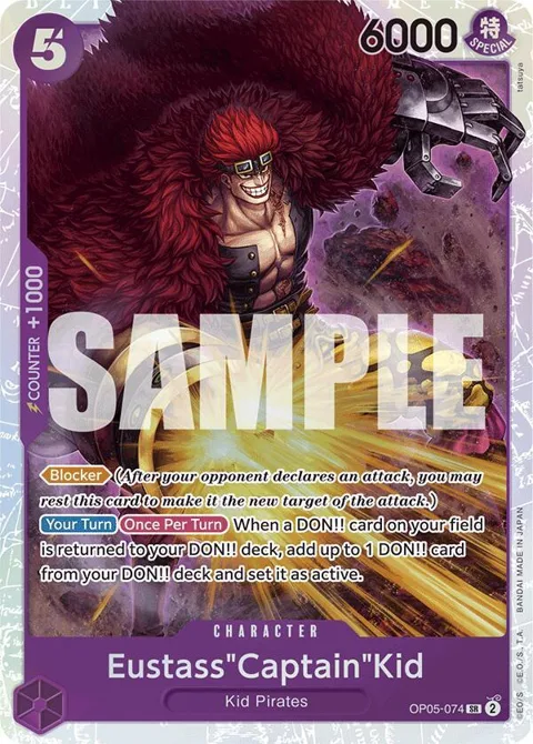 Eustass"Captain"Kid Reprint OP05-074 One Piece card from Premium Booster -The Best-
